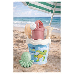 Androni - Recyclace Save the Ocean Pastel Sand Set - 6 Pcs Sustainable Beach Kit with Watering Can - Age +10M - Beach & Sand Toys