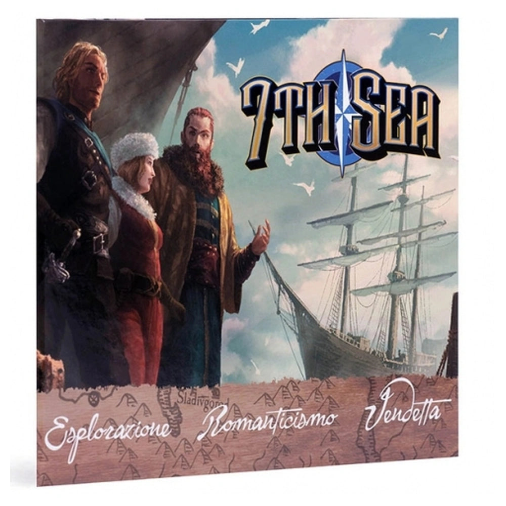 Asmodee - 7th Sea Game Master Screen - Brettspiele - +14 - Zubehör - STR2901 - Italienische Edition
