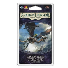 Arkham Horror card game pack with dragon illustration on a white background