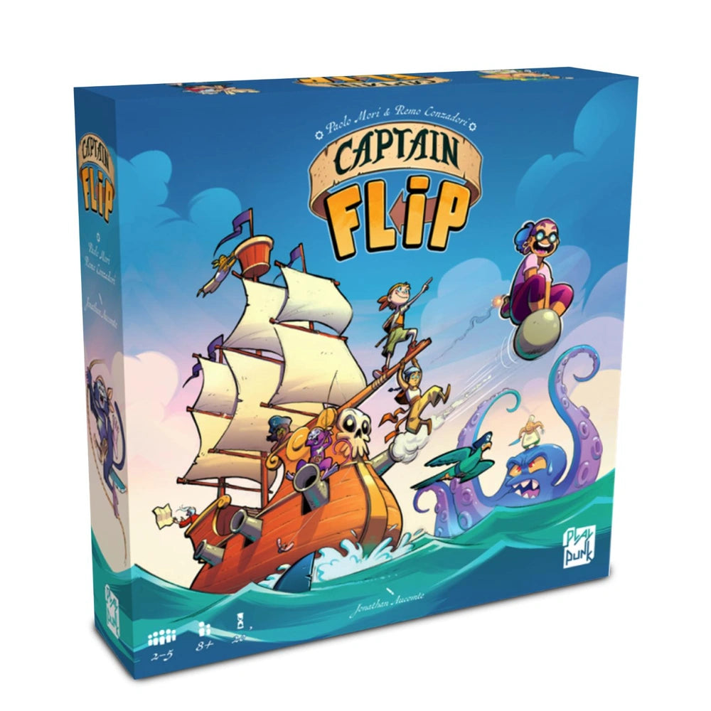Asmodee - Captain Flip - Brettspiele - +8 - Abenteuer - STR0721 - Italienische Edition