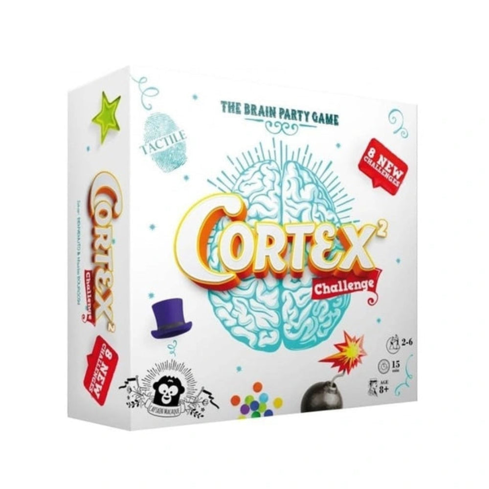 Asmodee - Cortex Challenge 2 - Brettspiele - 8+ - Spaßiges Gehirnspiel - STR8933 - Italienische Edition
