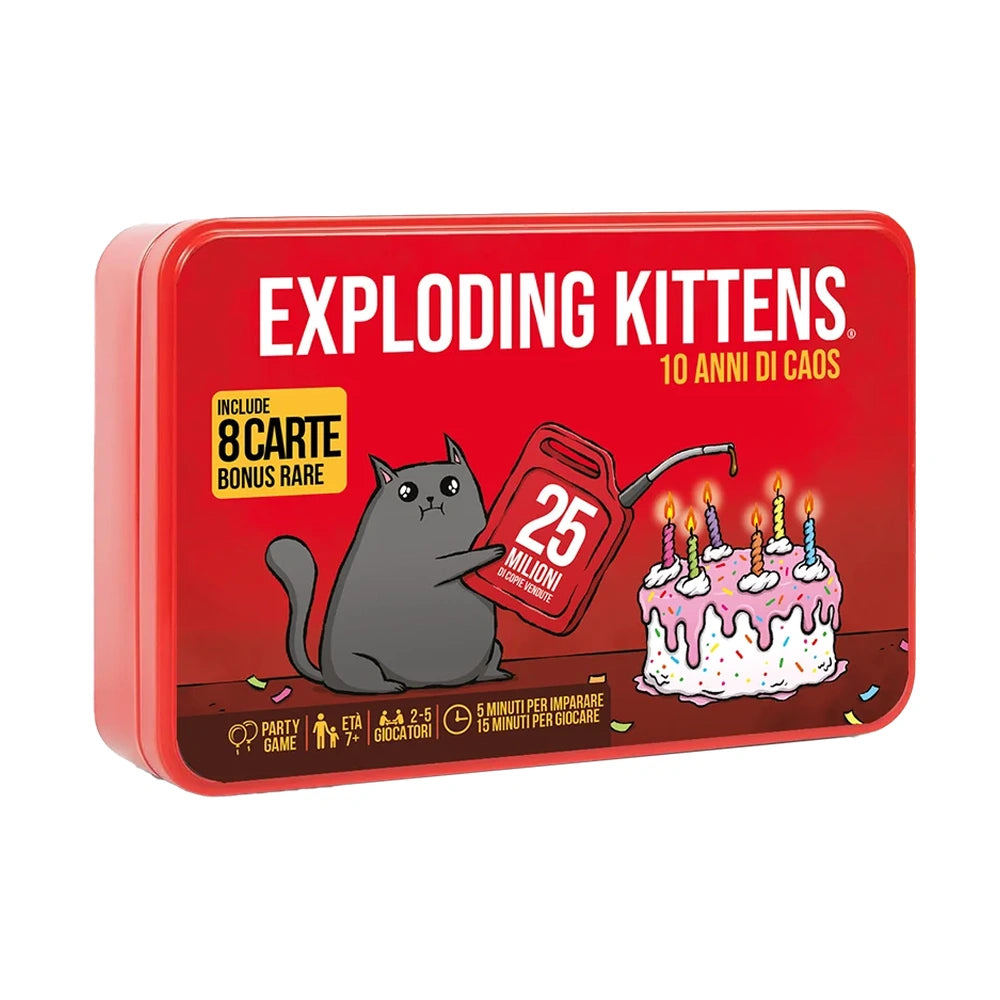Asmodee - Exploding Kittens - Brettspiele - +7 - Spaß für Alle - STR8873 - Italienische Edition