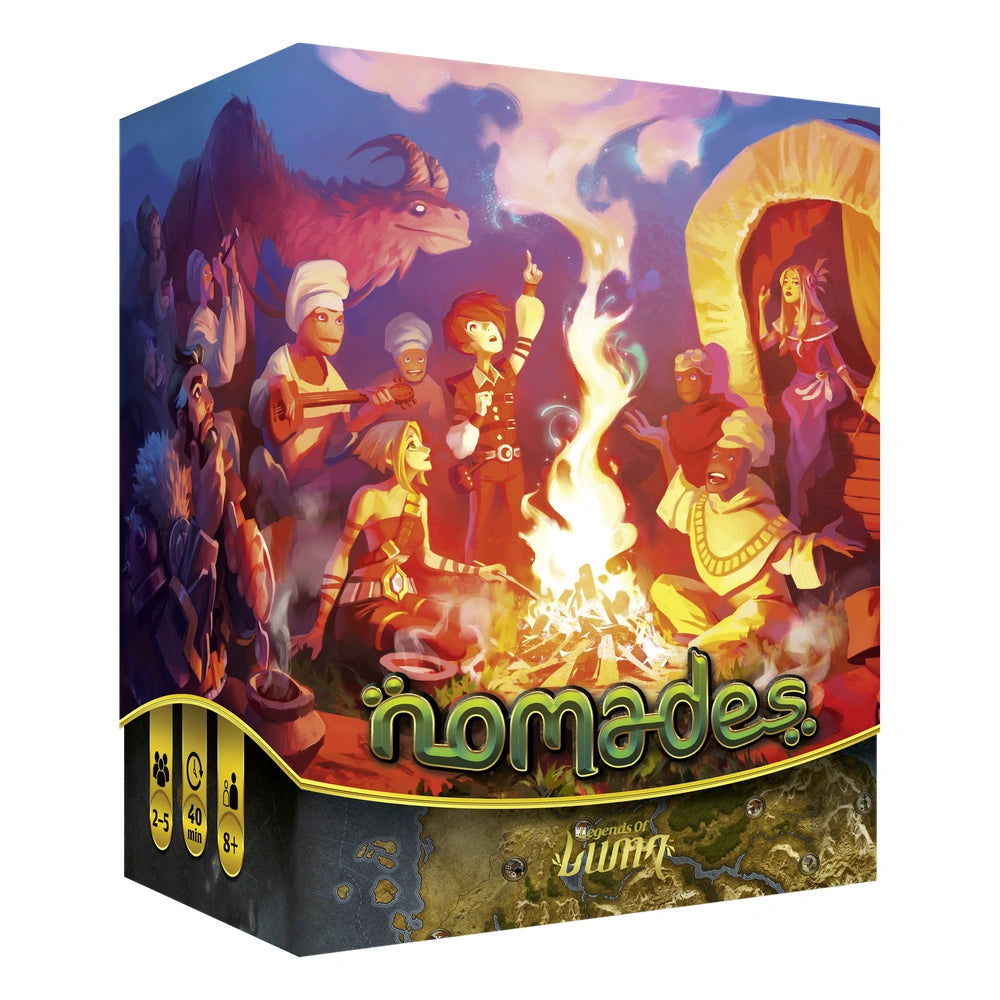 Asmodee - Nomadi - Kartenspiele - +8 - Familienspaß - STR8486 - Italienische Edition