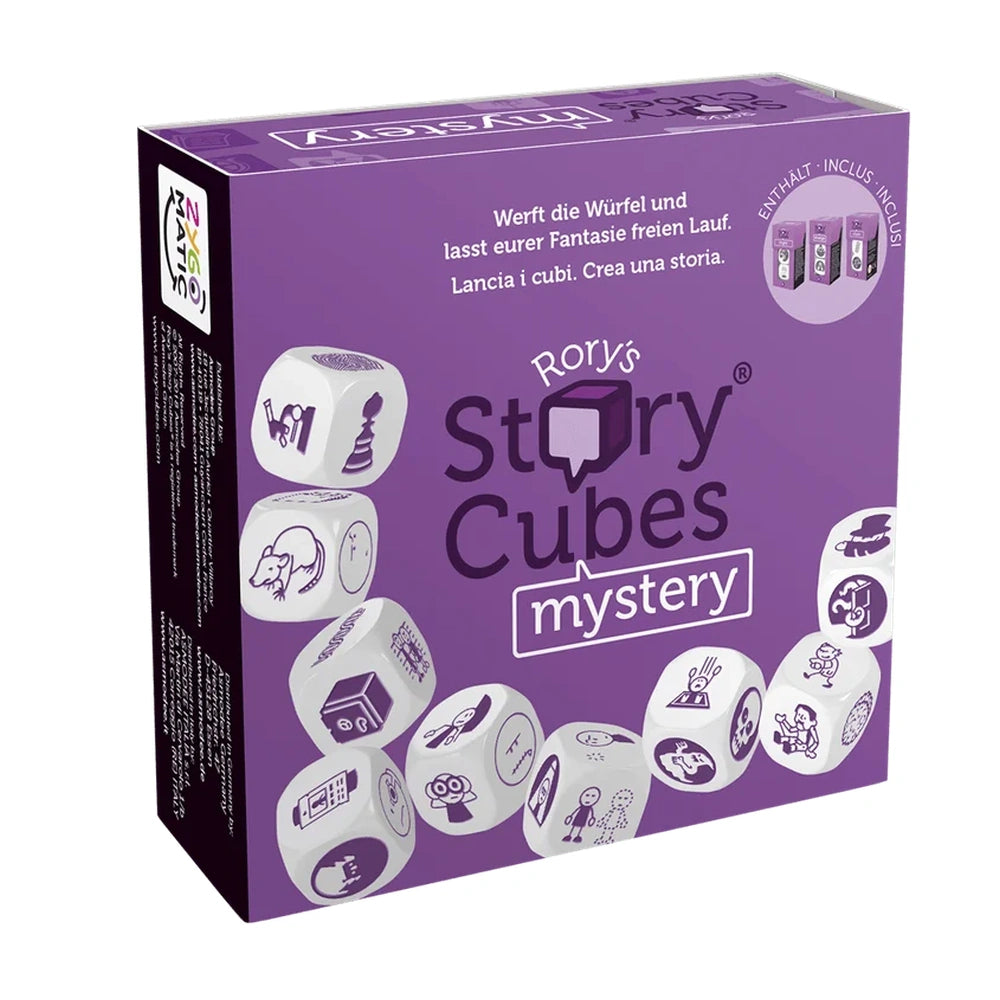 Asmodee - Rory’s Story Cubes Mistery - Brettspiele - 6+ - STR8079 - Mehrsprachige Ausgabe