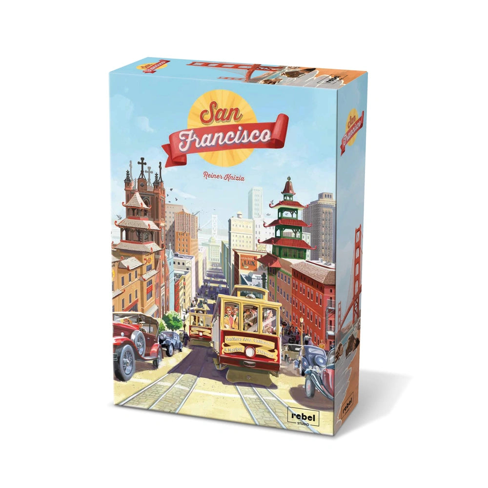 Asmodee - San Francisco Brettspiel - Brettspiele - +12 - Familienspaß - STR8154 - Italienische Edition