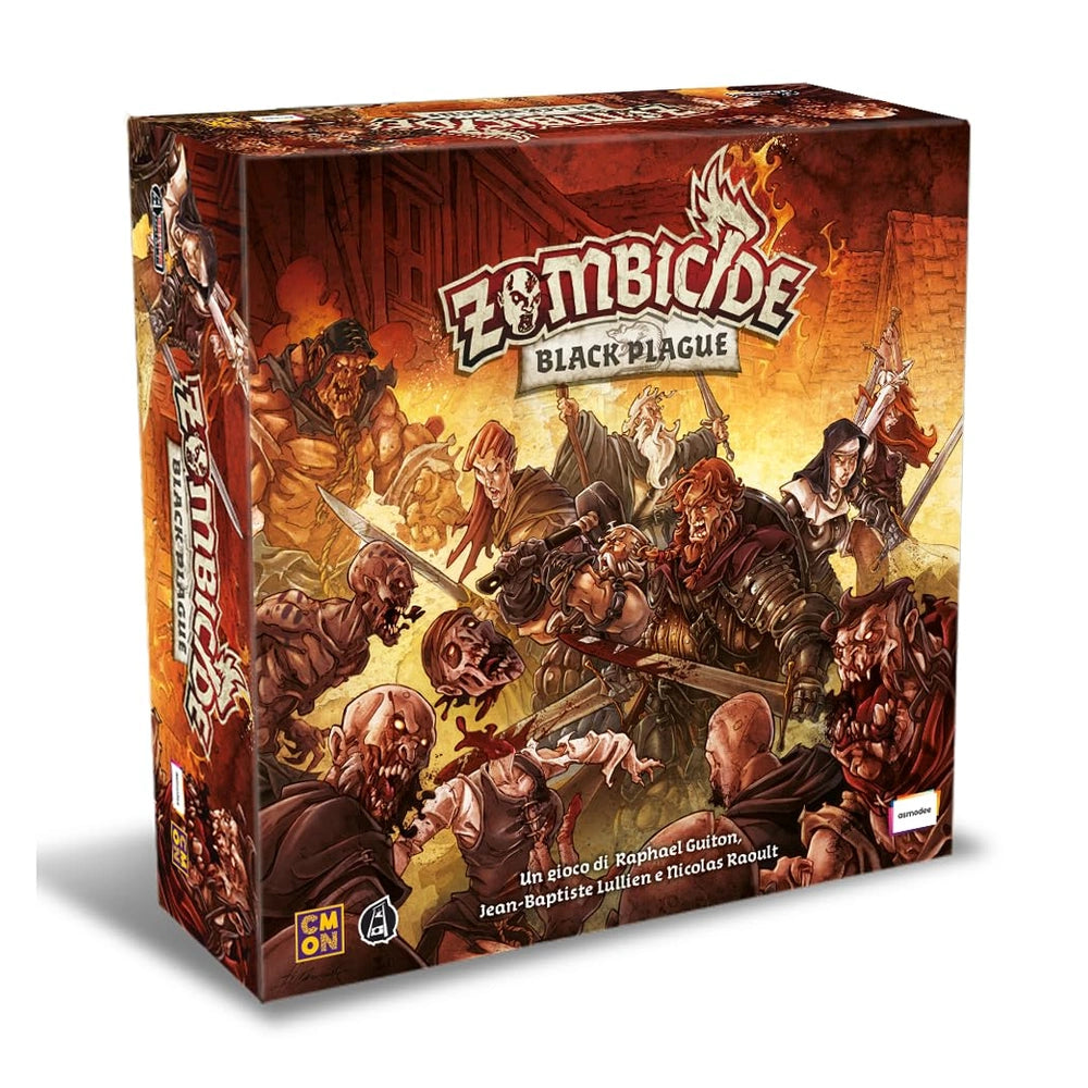 Asmodee - Zombicide Black Plague - Brettspiele - 14+ - STR8435 - Italienische Edition