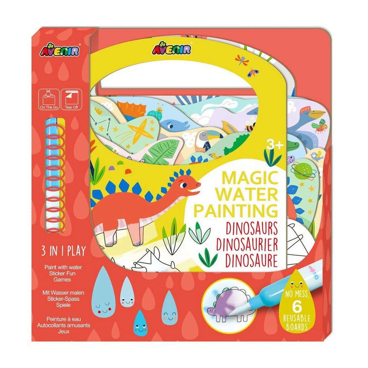 Avenir - Magic Water Painting Dinosaurs - Arts & Crafts