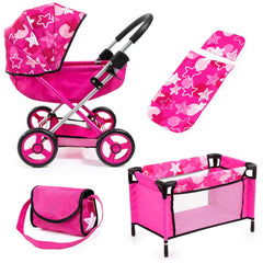 BAYER DESIGN - Cosy Combi Kinderwagen Set - Puppenspielsets Spielzeugfiguren