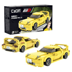CaDA - Initial D Mazda RX-7 FD3S C55013W Yellow - Construction Set Toys