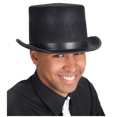 Carnival Toys - Classic Black Felt Top Hat 14 Cm For Dress Up Fun - Pretend Professions And Role Playing