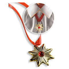 Carnival Toys - Dracula Vampir Goldmedaille mit rotem Rubin - Rollenspiele und Berufsspiele