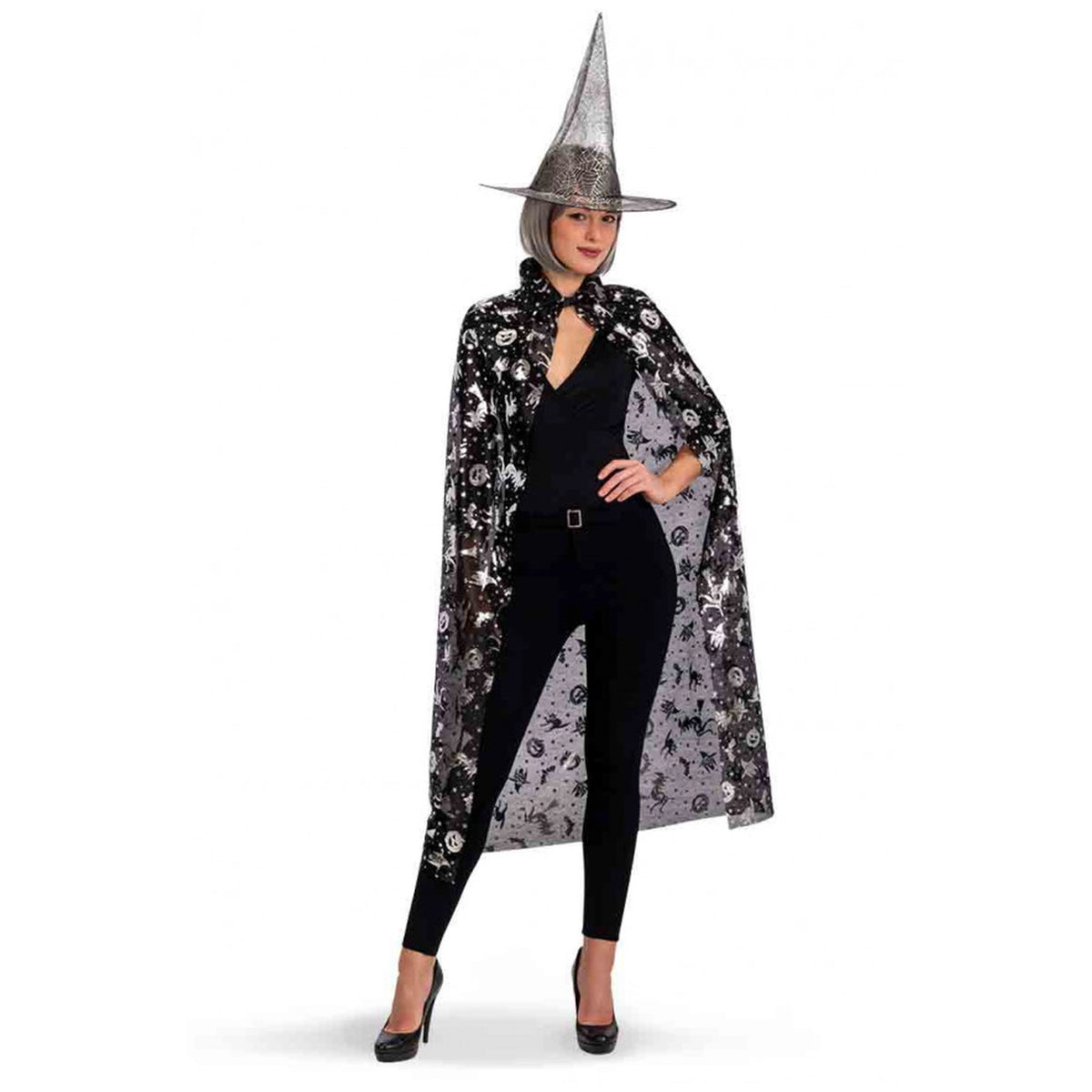 Carnival Toys - Enchanting Witch Costume Set With 120 Cm Cloak And Hat For Imaginative Play - Pretend Professions And Role Playing