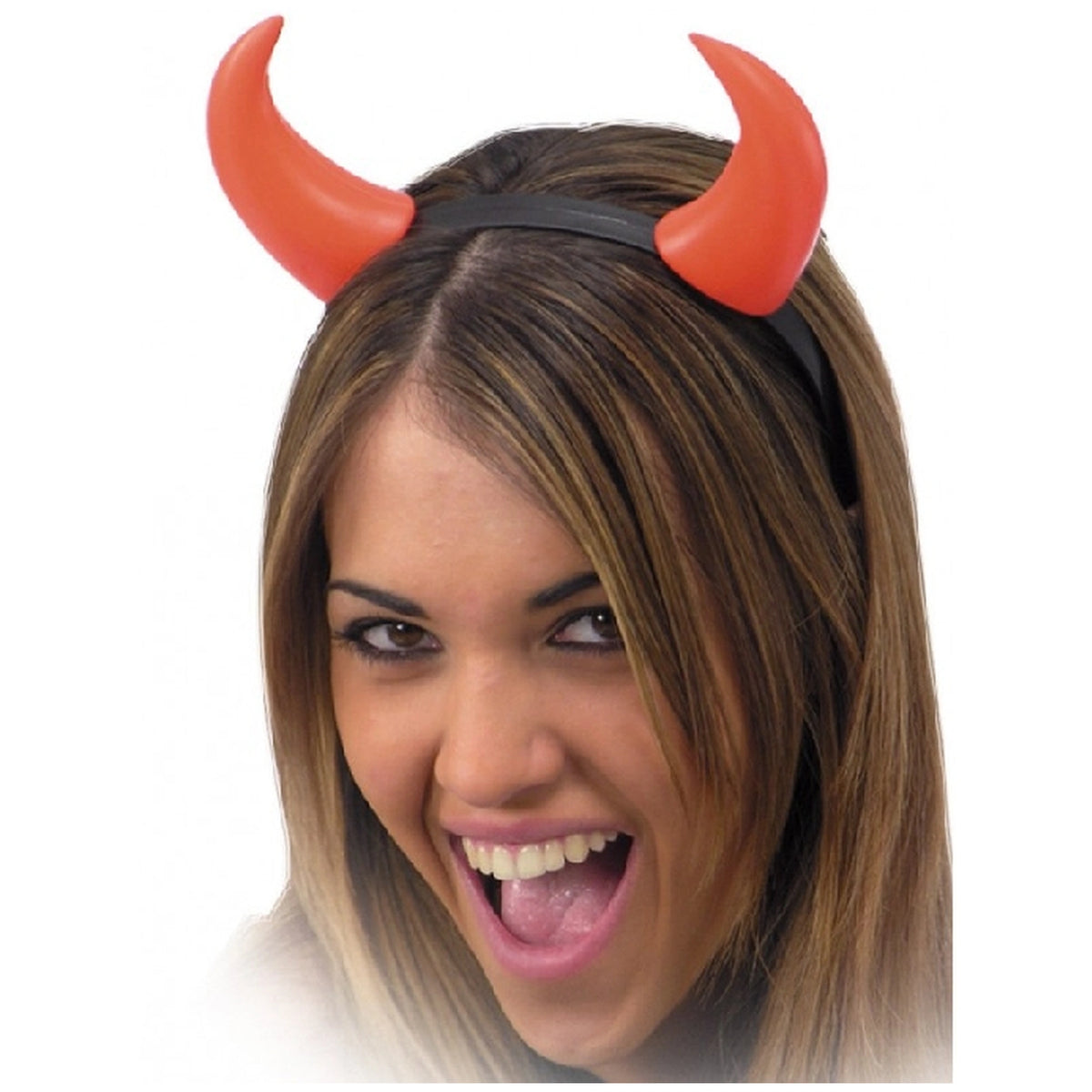 Carnival Toys - Fun Plastic Red Devil Headband For Kids Dress Up - Pretend Professions And Role Playing