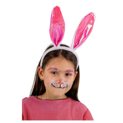 Carnival Toys - Pretend Professions - Bunny Ear Headband - Pink White - 3+ Years