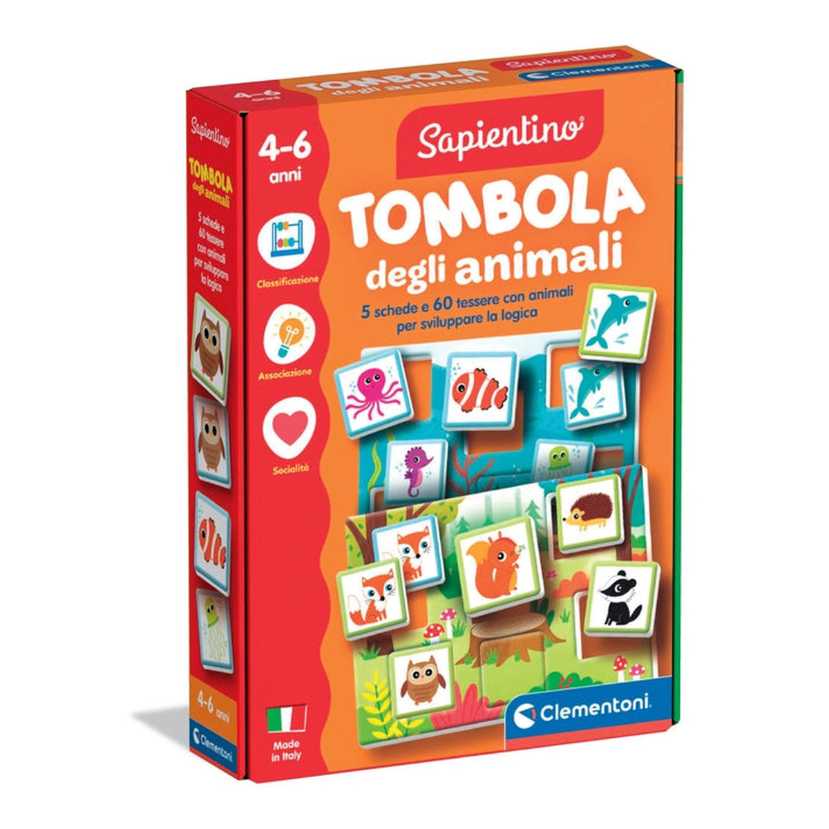 Clementoni - Animal-Tombola-Board-Games