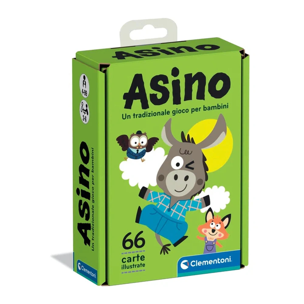 Clementoni - Asino - Card Games Age: +4 - CLM16907 - Italian Edition