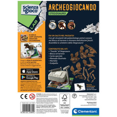 Clementoni - Scienza-Gioco-LAB-ArcheoGiocando-Stegosauro - Spielzeug-Spielsets
