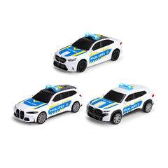Dickie - Spielzeugfahrzeuge - BMW Polizeiauto - 15cm Licht & Sound - 3-5 Jahre - Einsatzfahrzeug