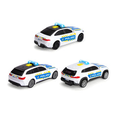 Dickie - Spielzeugfahrzeuge - BMW Polizeiauto - 15cm Licht & Sound - 3-5 Jahre - Einsatzfahrzeug