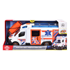 Dickie - Spielzeugfahrzeuge - Mercedes-Benz Sprinter Krankenwagen - 3-5 Jahre - Rettungsfahrzeug mit Licht
