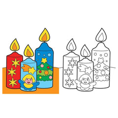 Edizioni del Borgo - Natale da Colorare - Book Age: +3 - +6 - EDB59388A - Italian Edition