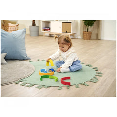 Eichhorn - Wooden Stackable Rainbow - 8 Pcs - Baby Activity Toys - Baby Activity Toys