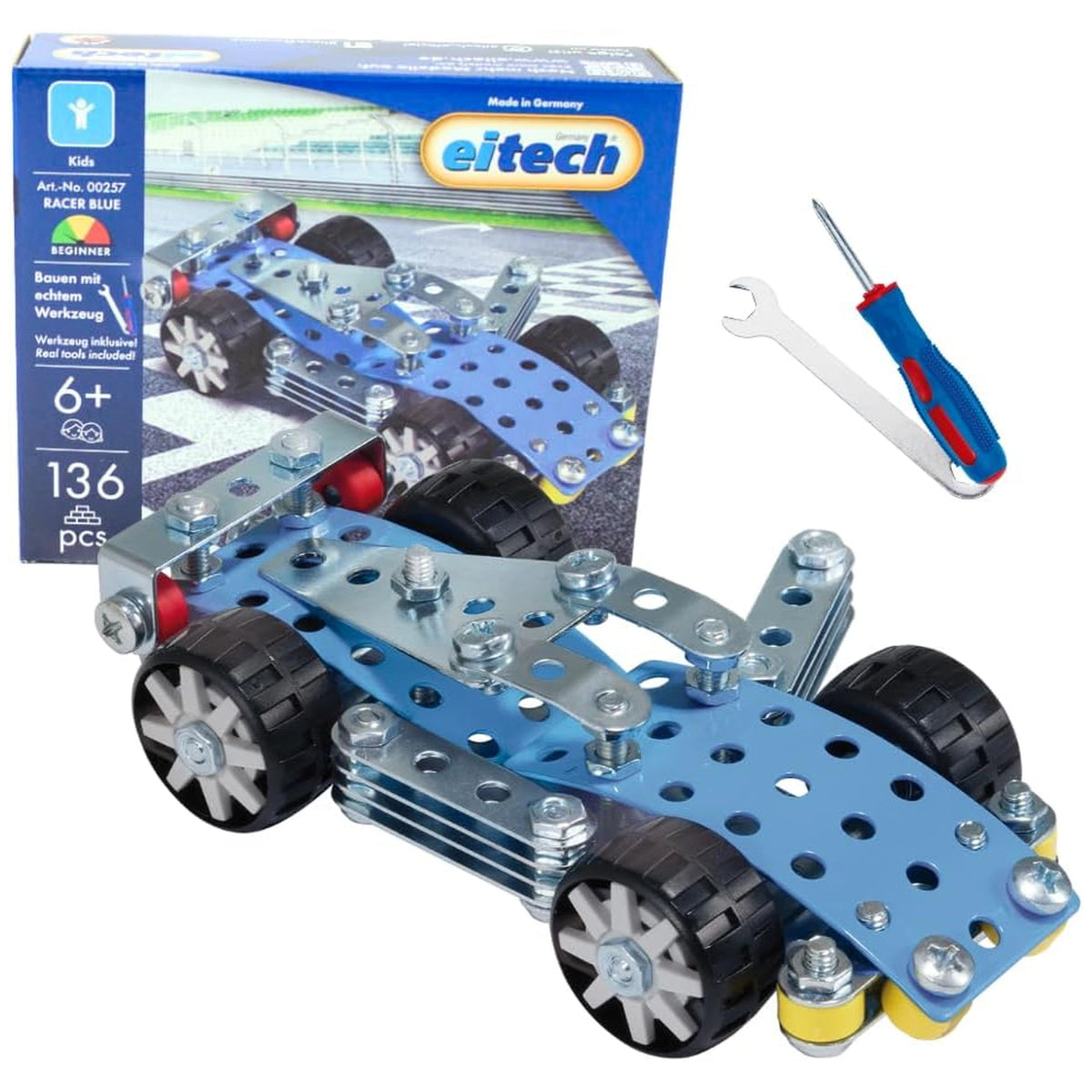 Eitech - Rubin Rocket Racer Blue Construction Set Toy