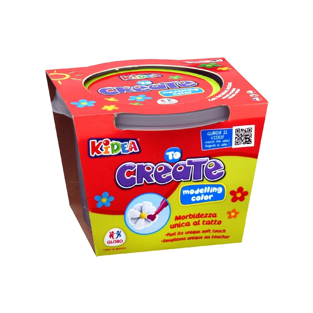 GLOBO - Arts Crafts - Kidea Modelling Dough - Soft-Touch White - 3 Yrs - Creative Play