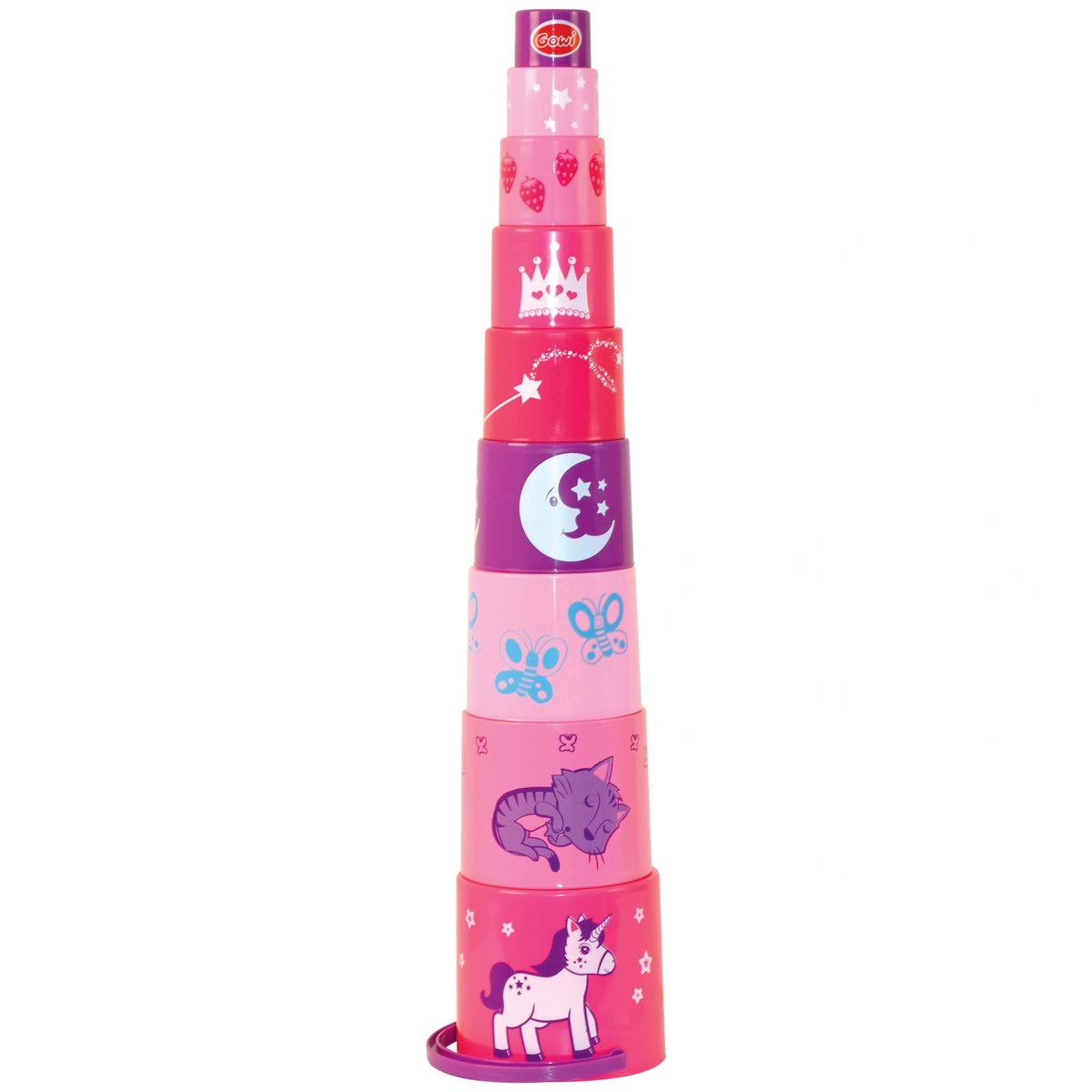 Gowi - Pyramidenprinzessin - 9 Teile - Sortier- und Stapelspielzeug