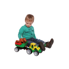 Gowi - Spielsets - Kompakter Traktor mit Pferdeanhänger - 1+ Jahre - Langlebiges Design
