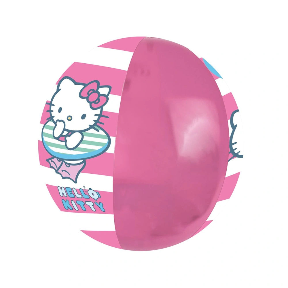 Happy People - Beach Toys - Hello Kitty Inflatable Beach Ball - Pink - 1+ Yrs