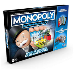 Hasbro - Monopoly Banking Cash Back Brettspiel - Deutsche Edition