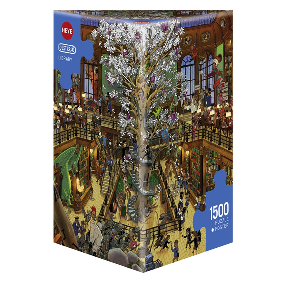 Heye - Puzzle Bibliothek Puzzle - Puzzles - +14 - HEY29840