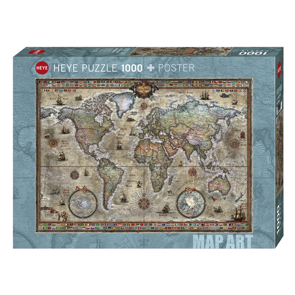 Heye - Retro World Puzzle - Puzzles - +14 - HEY29871