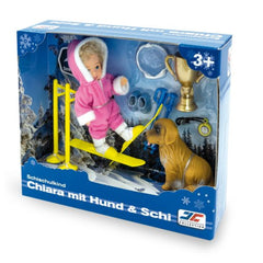 Jagerndorfer - Skischule Kind Chiara Met Hond 12 cm - Puppen, Spielsets & Spielzeugfiguren