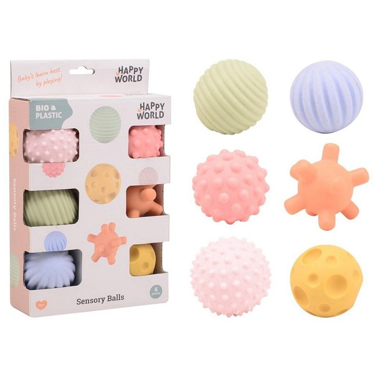 Johntoy - Bio Plastic Motor And Sensory Balls - Baby Activity Toys