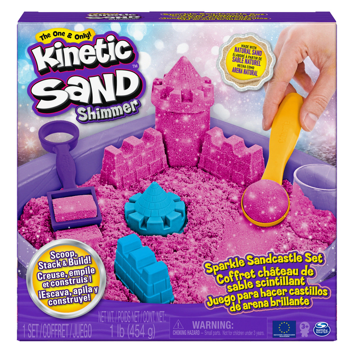 Kinetic Sand Shimmer Sparkle Sandburg Set