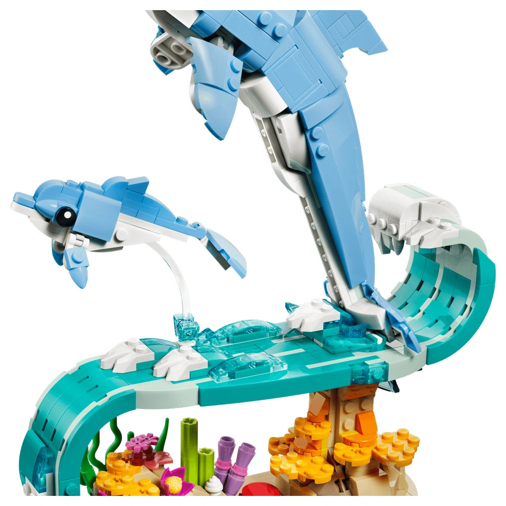 LEGO - Creator 3 in 1 - Sea Animals: Beautiful Dolphins - Construction Set Toys - 31385