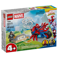 LEGO - Marvel Spidey auf seinem Motorrad gegen Rhino - Konstruktionsspielzeug