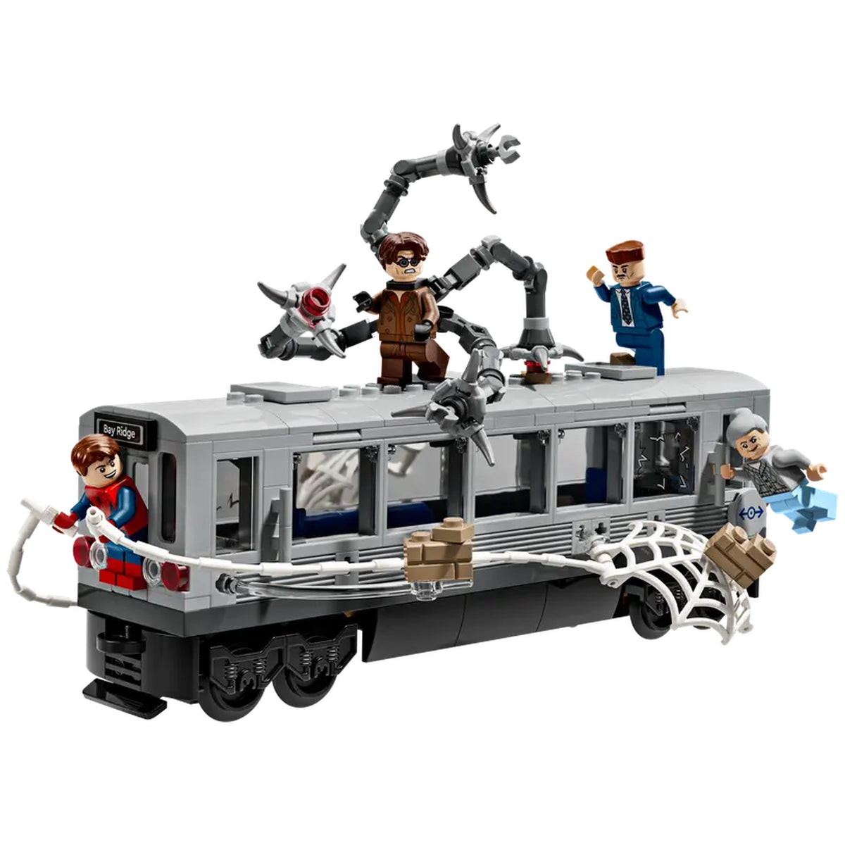 LEGO - Spider-Man vs Doc Ock Subway Train Scene - Action & Toy Figures