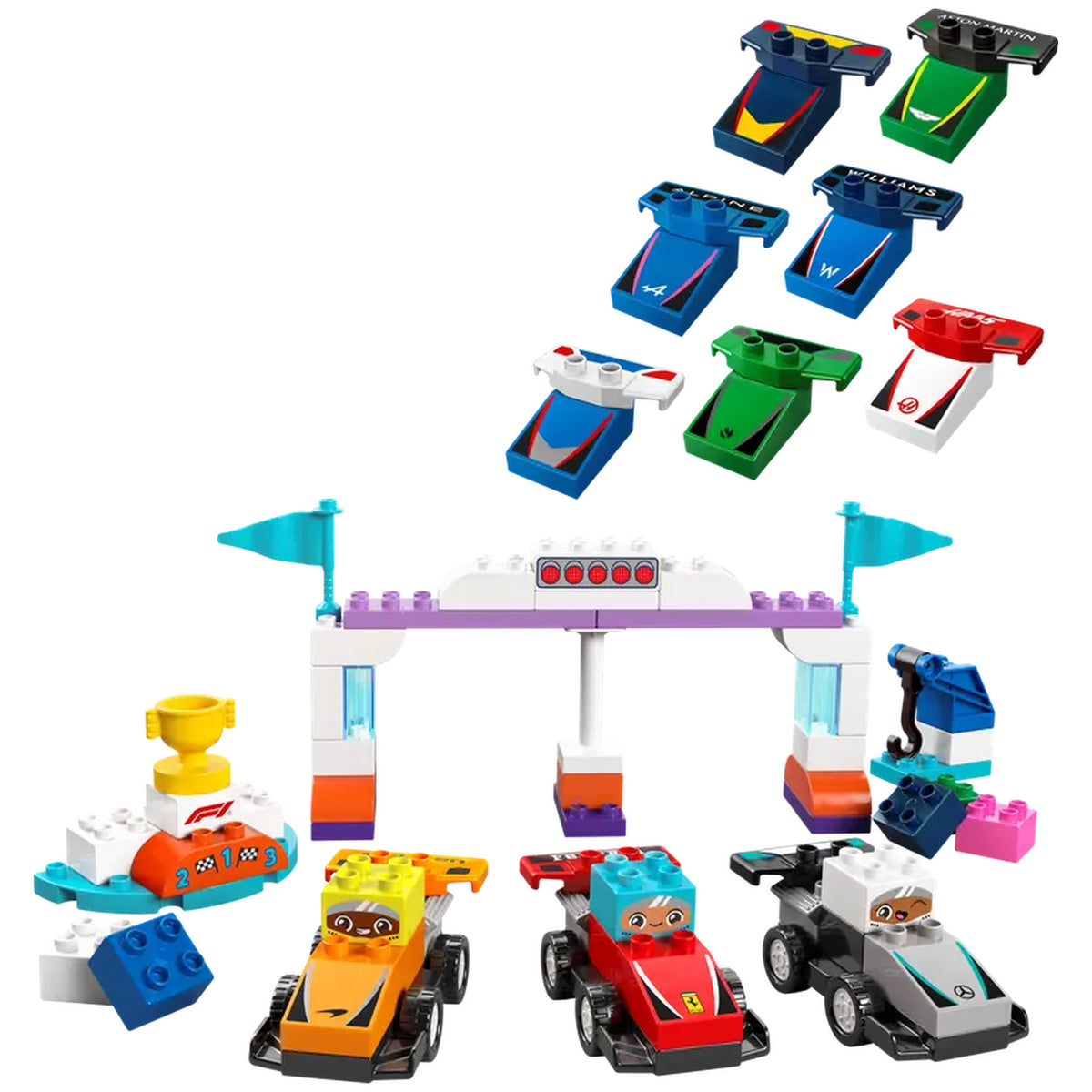 Lego - Duplo - F1® Team Race Cars & Drivers - Construction Set Toys