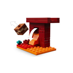 Lego - Minecraft - The Nether Lava Battle - Construction Set Toys