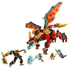 LEGO - Ninjago Wyldfyre's Transforming Dragon Mech - Konstruktionsspielzeug - +9 - 72071868