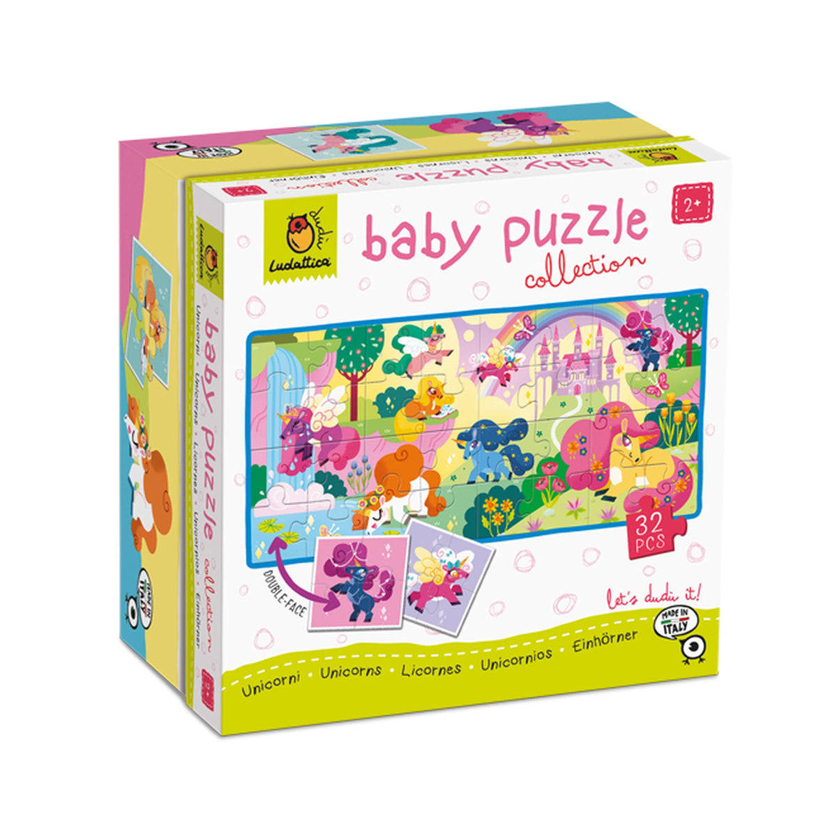 Ludattica - Baby Puzzle Kollektion - Einhörner - Puzzles