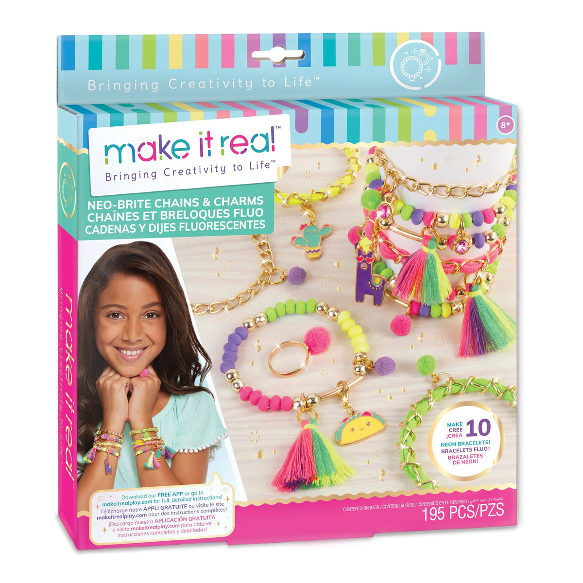 MAKE IT REAL - Neo-Brite Chains and Charms - Arts and Crafts