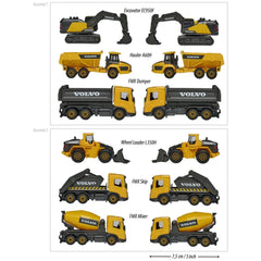 Majorette - Volvo Bau Sortiment 3 Stück Pack Spielzeugfahrzeuge