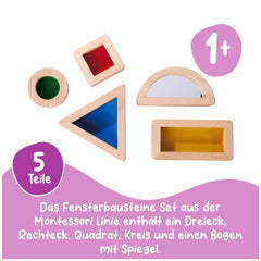 Montessori - Fensterbauklötze Set - Lernspielzeug