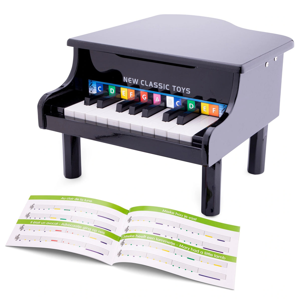 New Classic Toys - Klavier - 18 Tasten - Schwarz - Musikinstrumente