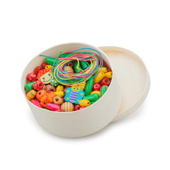 New Classic Toys - Schnürperlen - 230 Teile und 4 Schnüre - Basteln