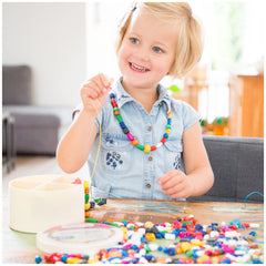 New Classic Toys - Schnürperlen - 640 Teile und 8 Schnüre - Basteln & Kunst